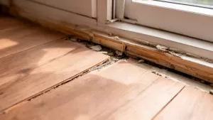 wykończenie paneli pod oknem balkonowym