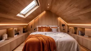 wykończenie skosów na poddaszu